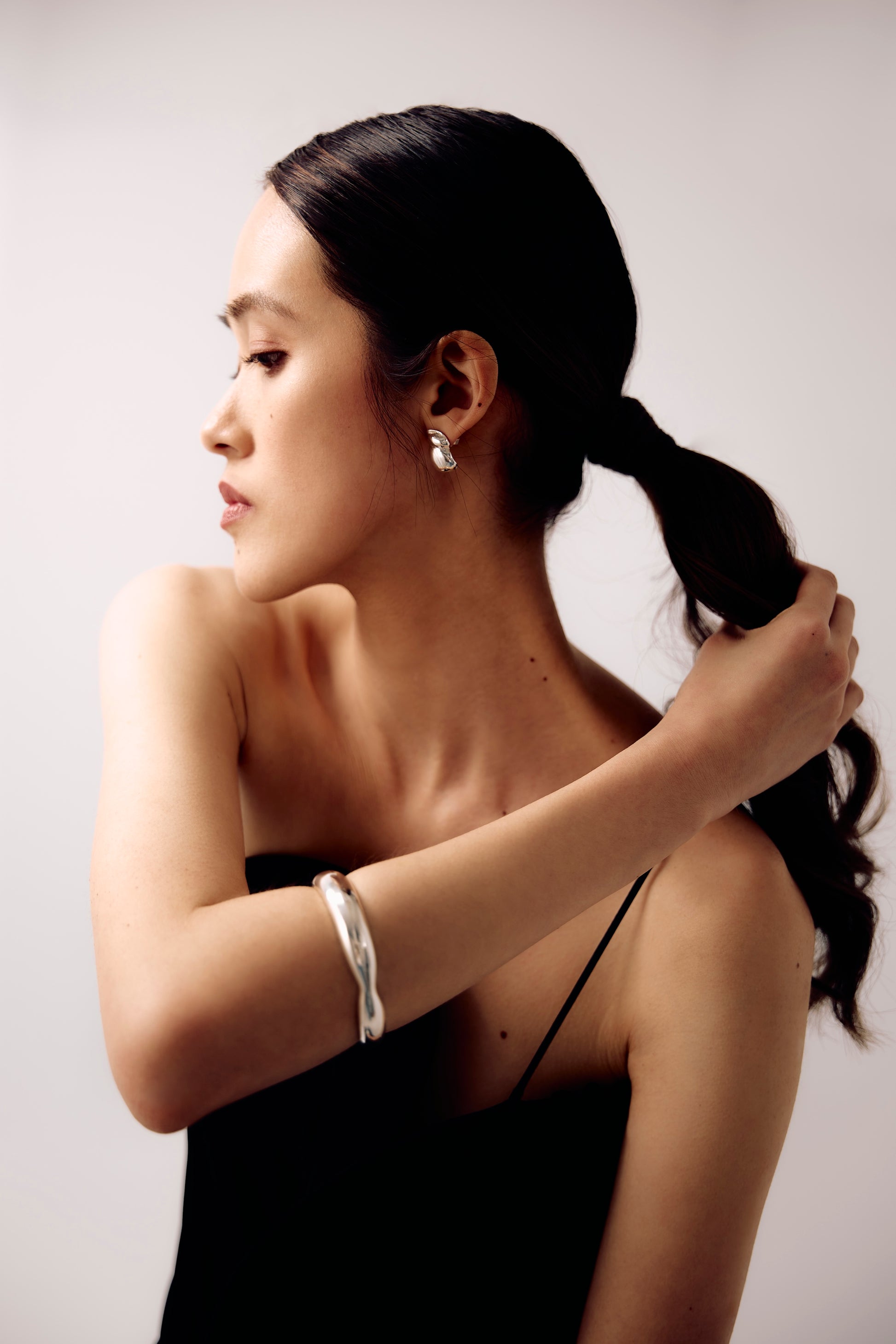 Sterling silver Agnes Bracelet by SÉOLA Atelier, handmade in Montreal