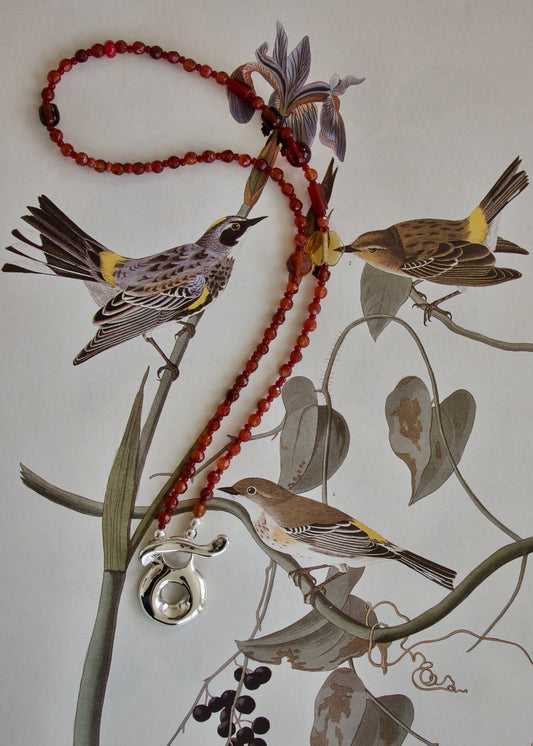 Cardinal pendant - One of a Kind Pendant